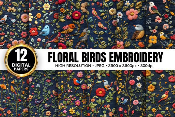 Review: Floral Birds Denim Embroidery Patterns