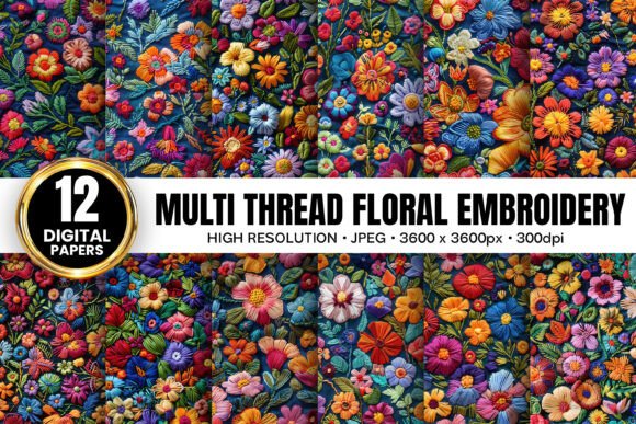 Review: Multi Thread Floral Embroidery Patterns