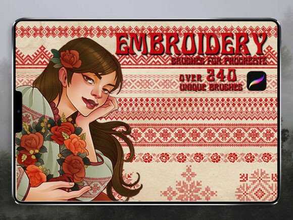 SLAVIC EMBROIDERY Brush Stamps for Gifts