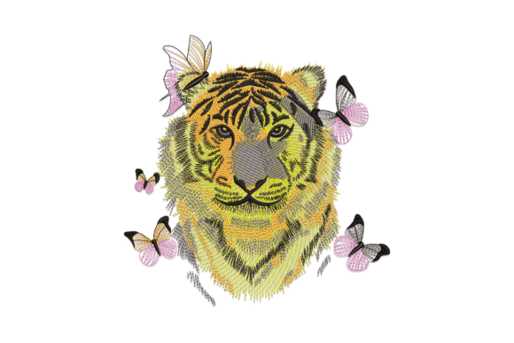 Tiger Head Butterfly: A Bold and Eye-Catching Design